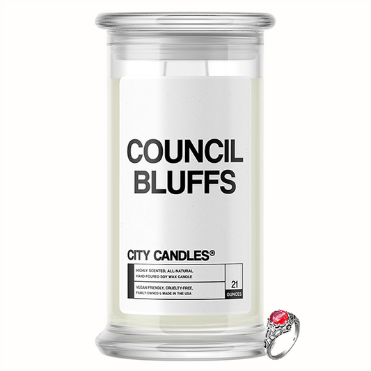 Council Bluffs City Jewelry Candle