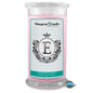 Letter E Monogram Candles-Monogram Candles-The Official Website of Jewelry Candles - Find Jewelry In Candles!