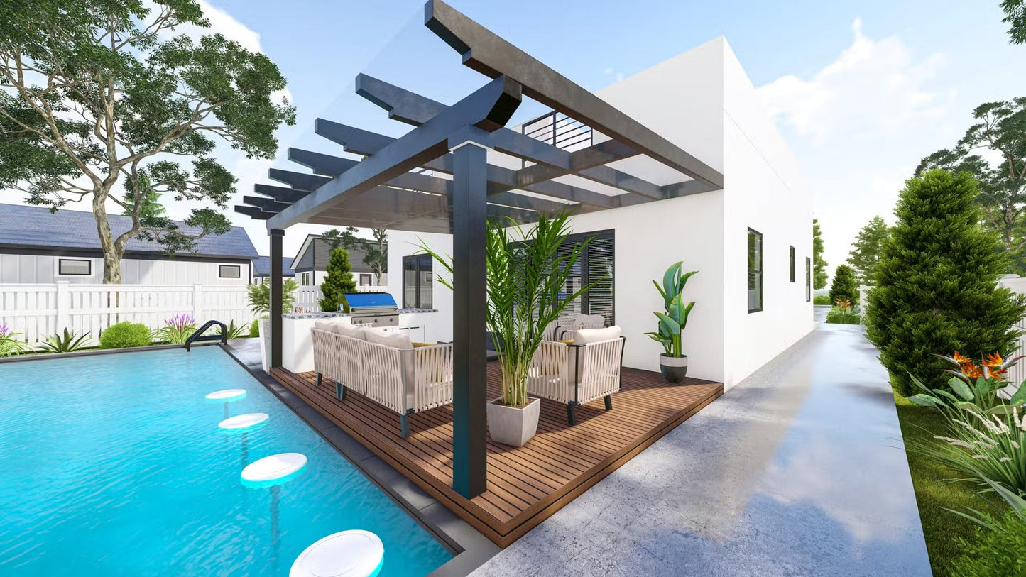 The Aquamarine Steel House Kit