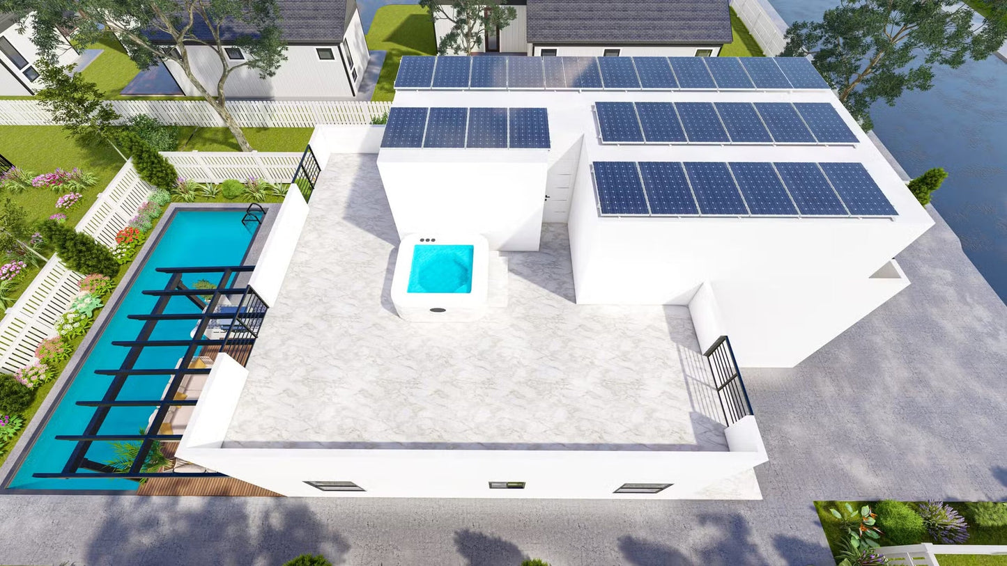 The Aquamarine Steel House Kit