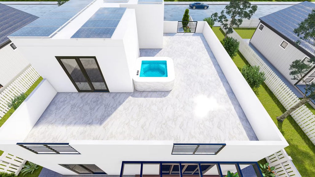 The Aquamarine Steel House Kit