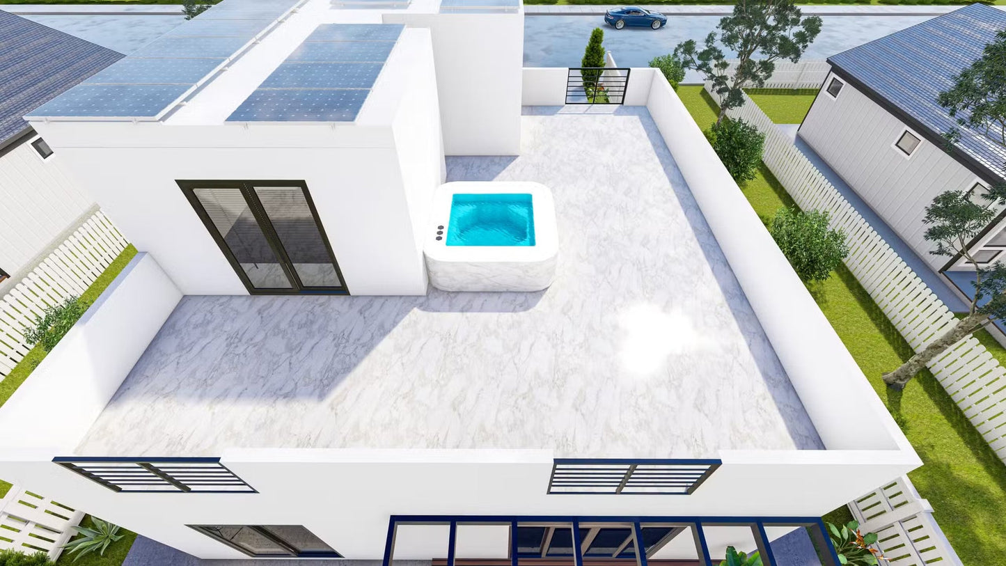 The Aquamarine Steel House Kit