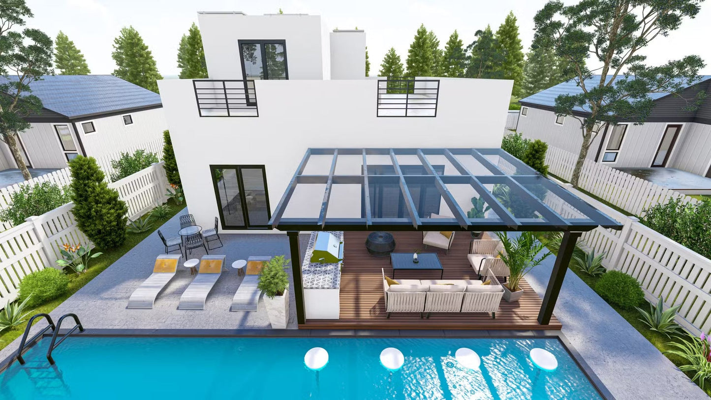 The Aquamarine Steel House Kit