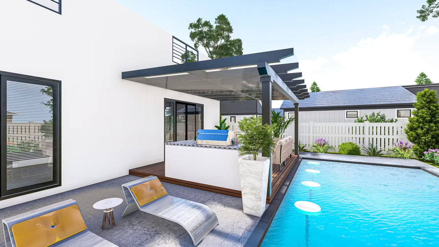 The Aquamarine Steel House Kit