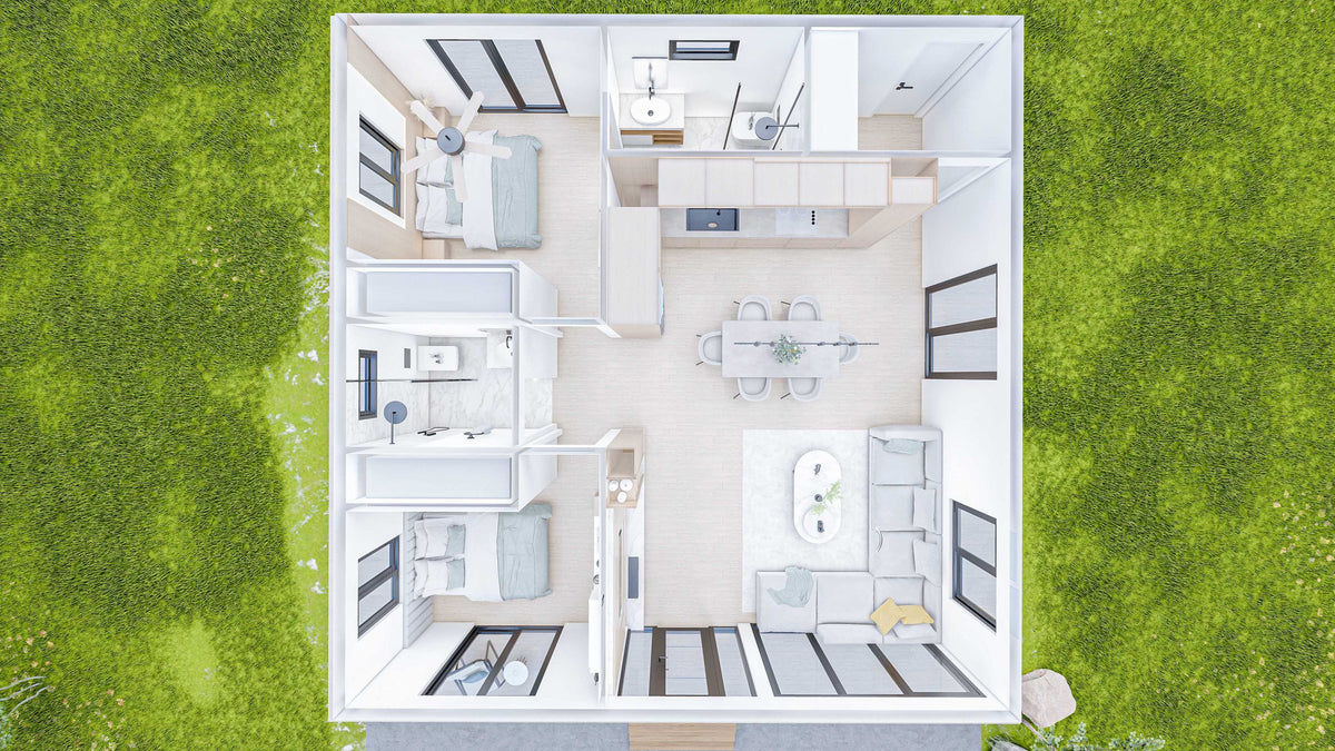The Sand Dollar Steel House Kit