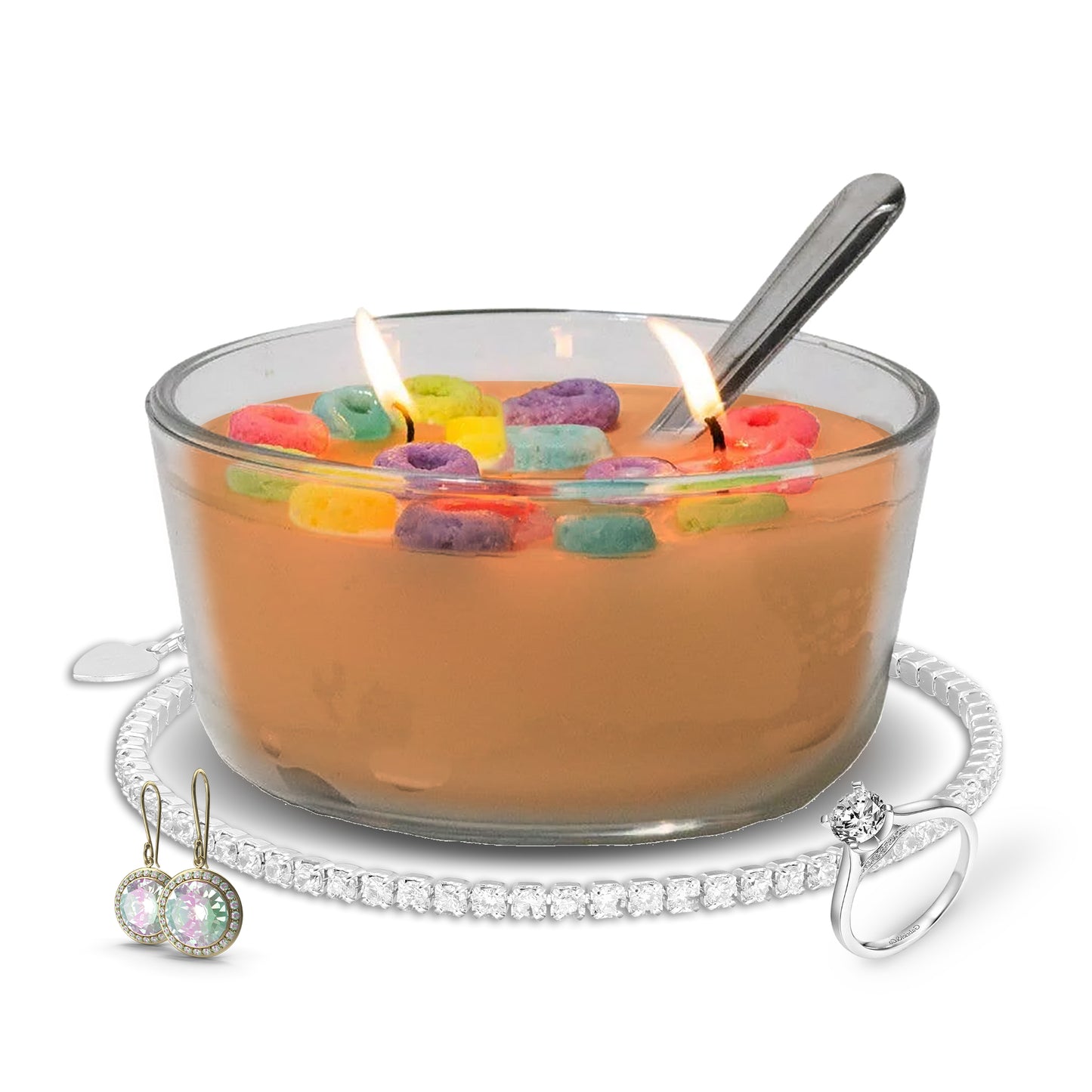 Pumpkin Spice Jewelry Cereal Candles