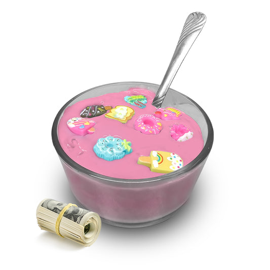 Birthday Cake Cereal Bowl Cash Bath Bombs