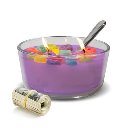 Cereal Cash Candles - Cereal Scented Candles - Choose Your Toppings!