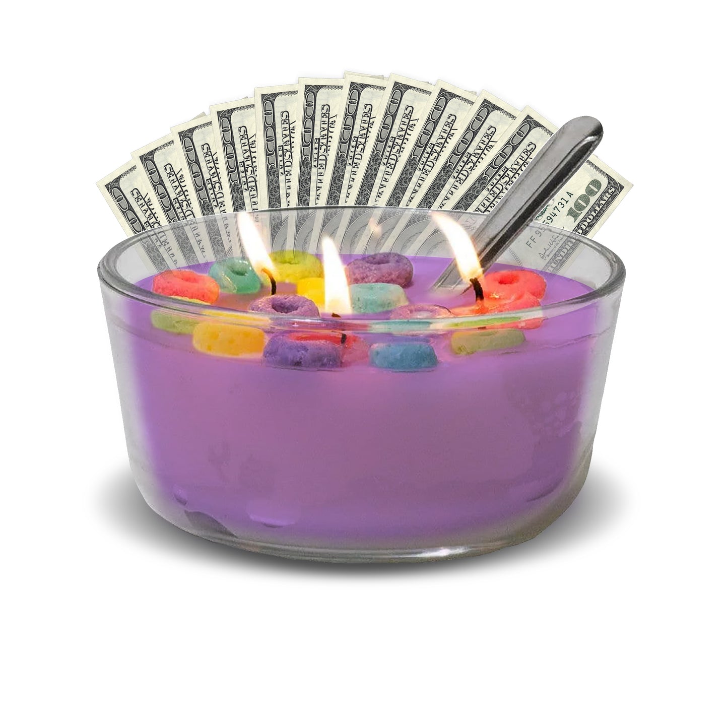 Calming Lavender Cereal Bowl Cash Luxury Candles