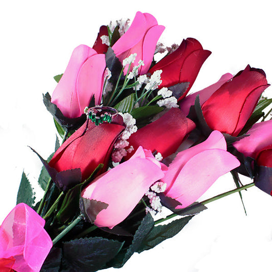 Pink & Red Bouquet | Jewelry Roses®-Jewelry Roses®-The Official Website of Jewelry Candles - Find Jewelry In Candles!