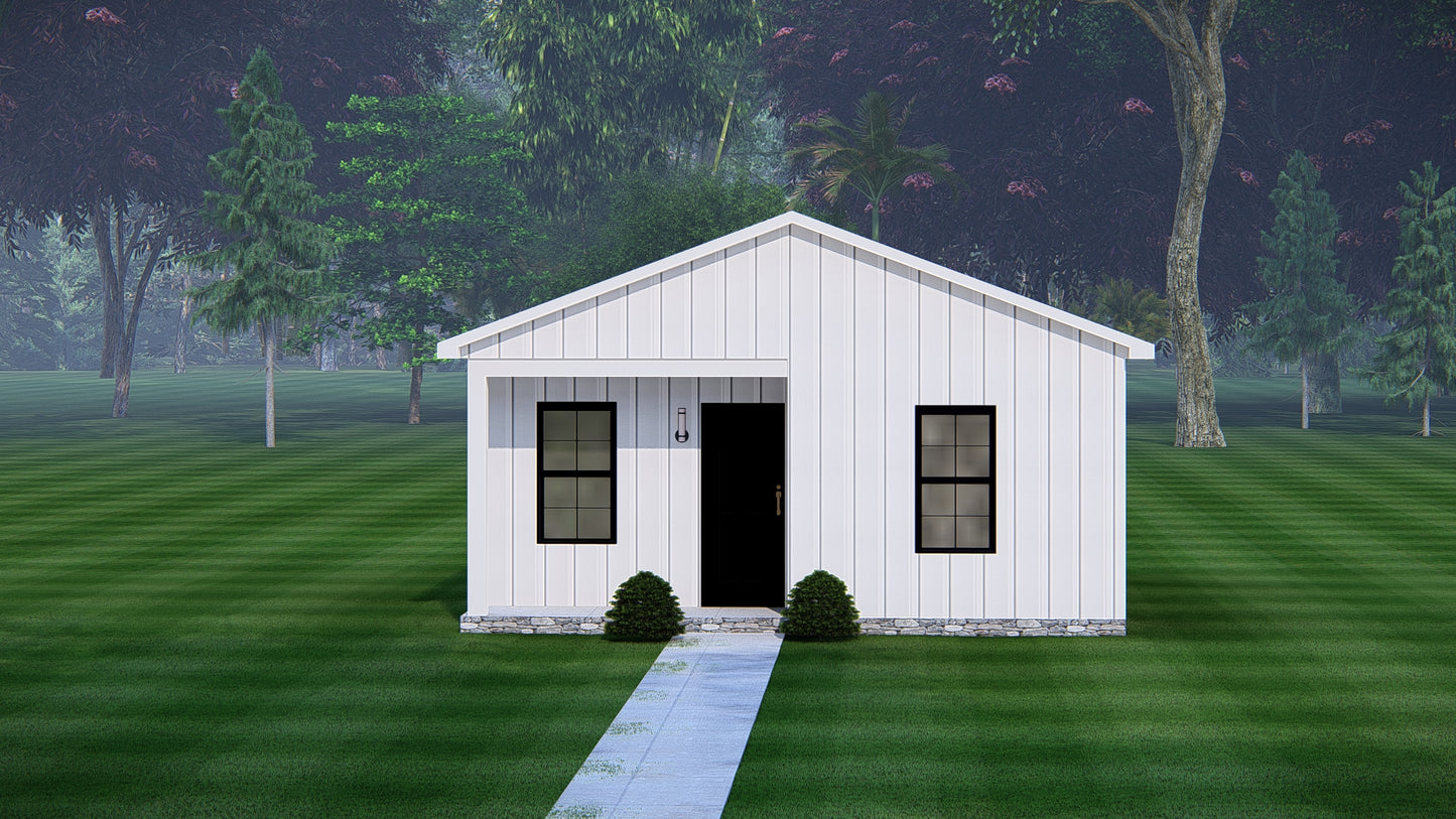 Blossom Hideaway Affordable Metal House Kit (2 bed 1 bath 721 sq feet)