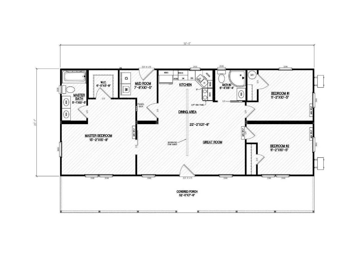 The Wolf Lodge Cabin (3 bed 2 bath)