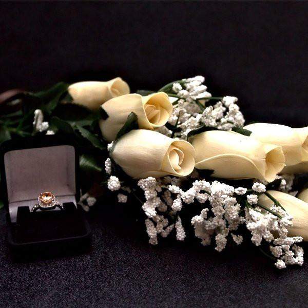 Cream Half Dozen Jewelry Roses – Amish Built Cabins | Modular Cabins ...