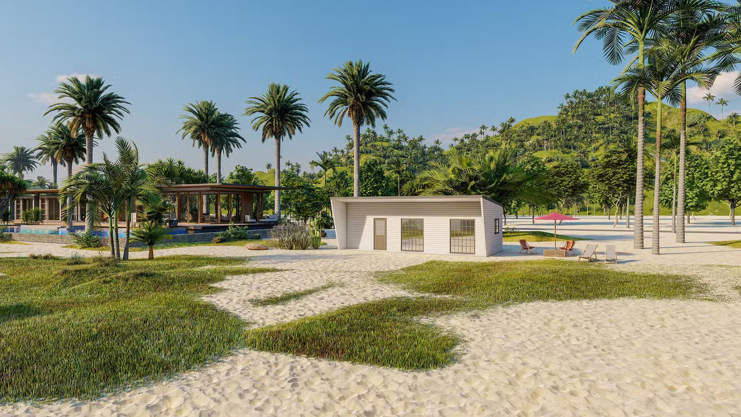 The Ocean Breeze Steel House Kit
