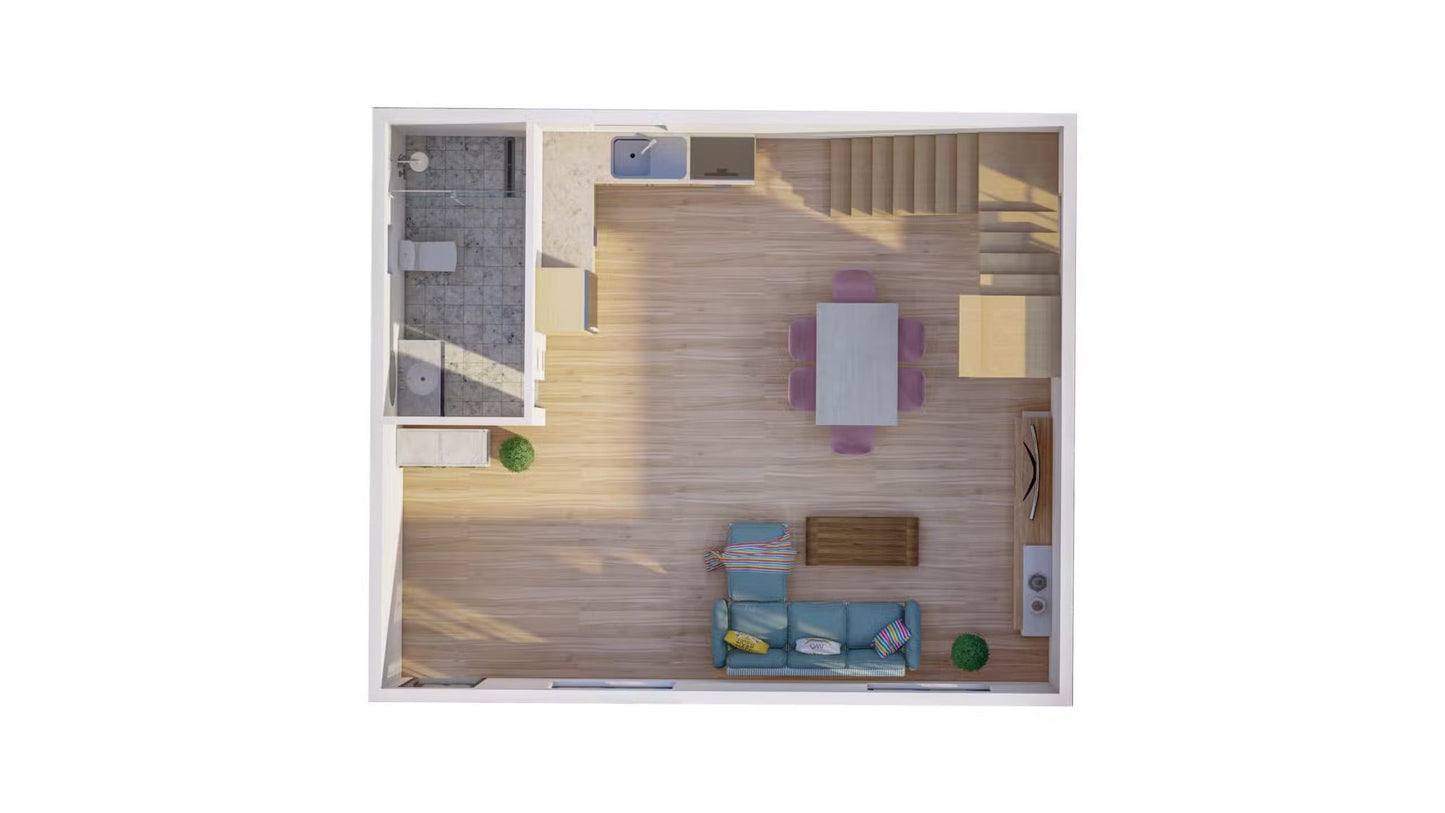 The Catalina Cove Steel House Kit