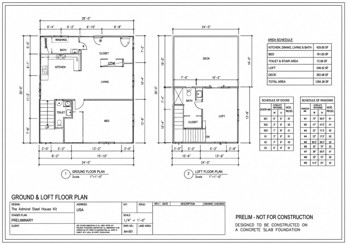 The Admiral Steel House Kit