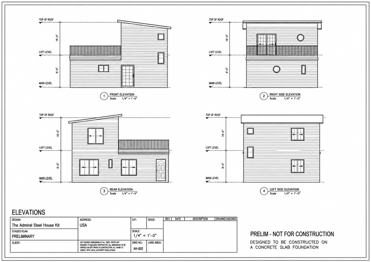 The Admiral Steel House Kit