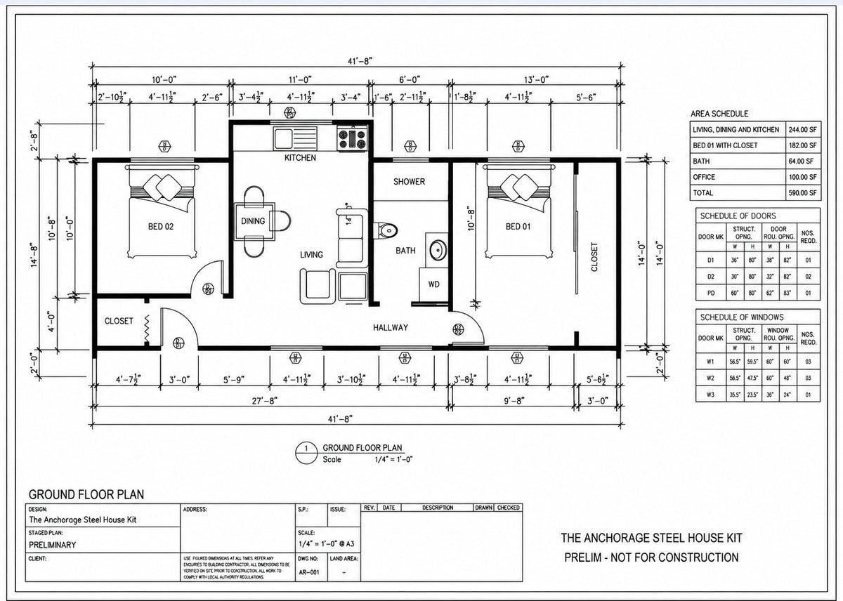 The Anchorage Steel House Kit