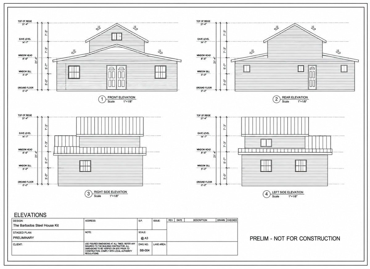 The Barbados Steel House Kit