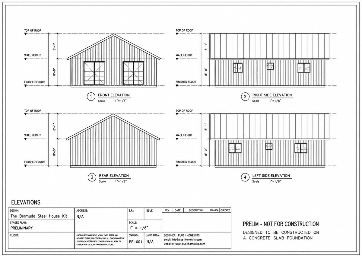 The Bermuda Steel House Kit