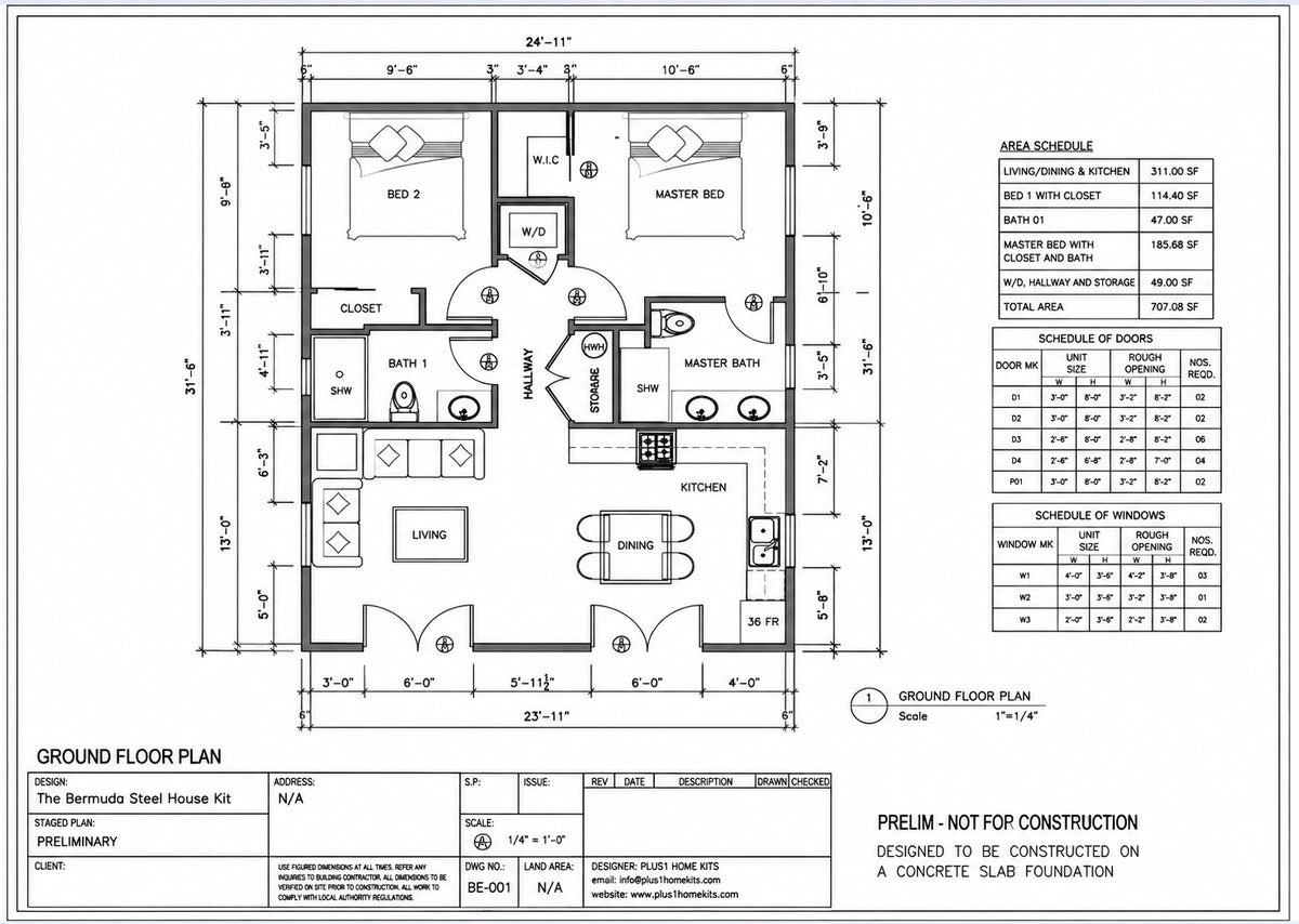 The Bermuda Steel House Kit