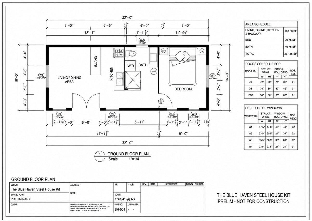 The Blue Haven Steel House Kit