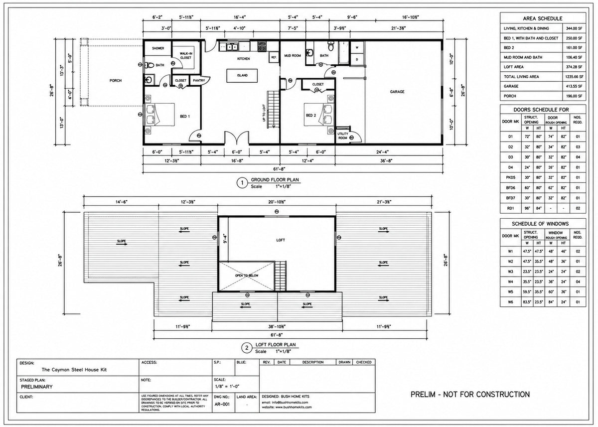 The Cayman Steel House Kit