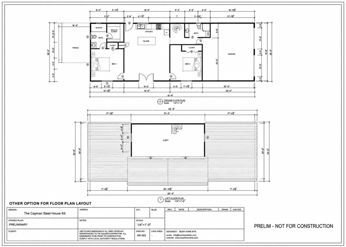 The Cayman Steel House Kit
