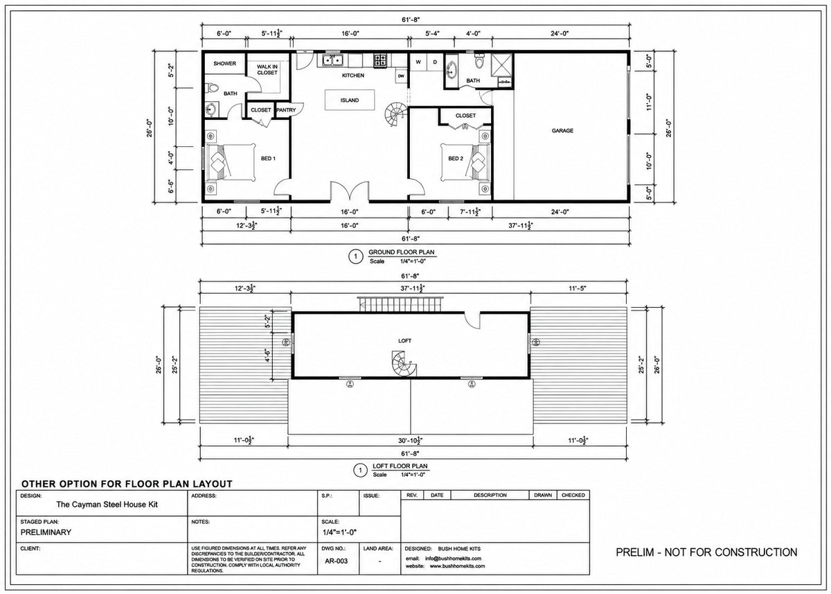 The Cayman Steel House Kit
