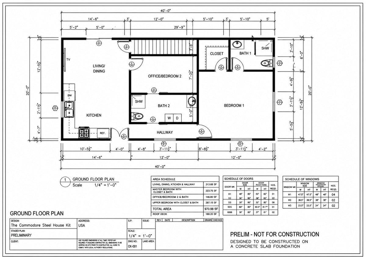 The Commodore Steel House Kit