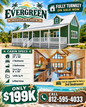 The Evergreen Modular Cabin (2 bed 2 bath or 3 bed 2 bath options)