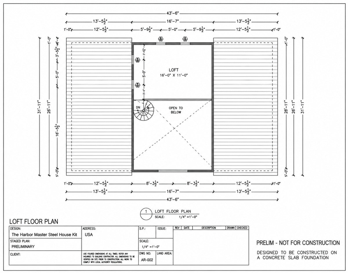 The Harbor Master Steel House Kit