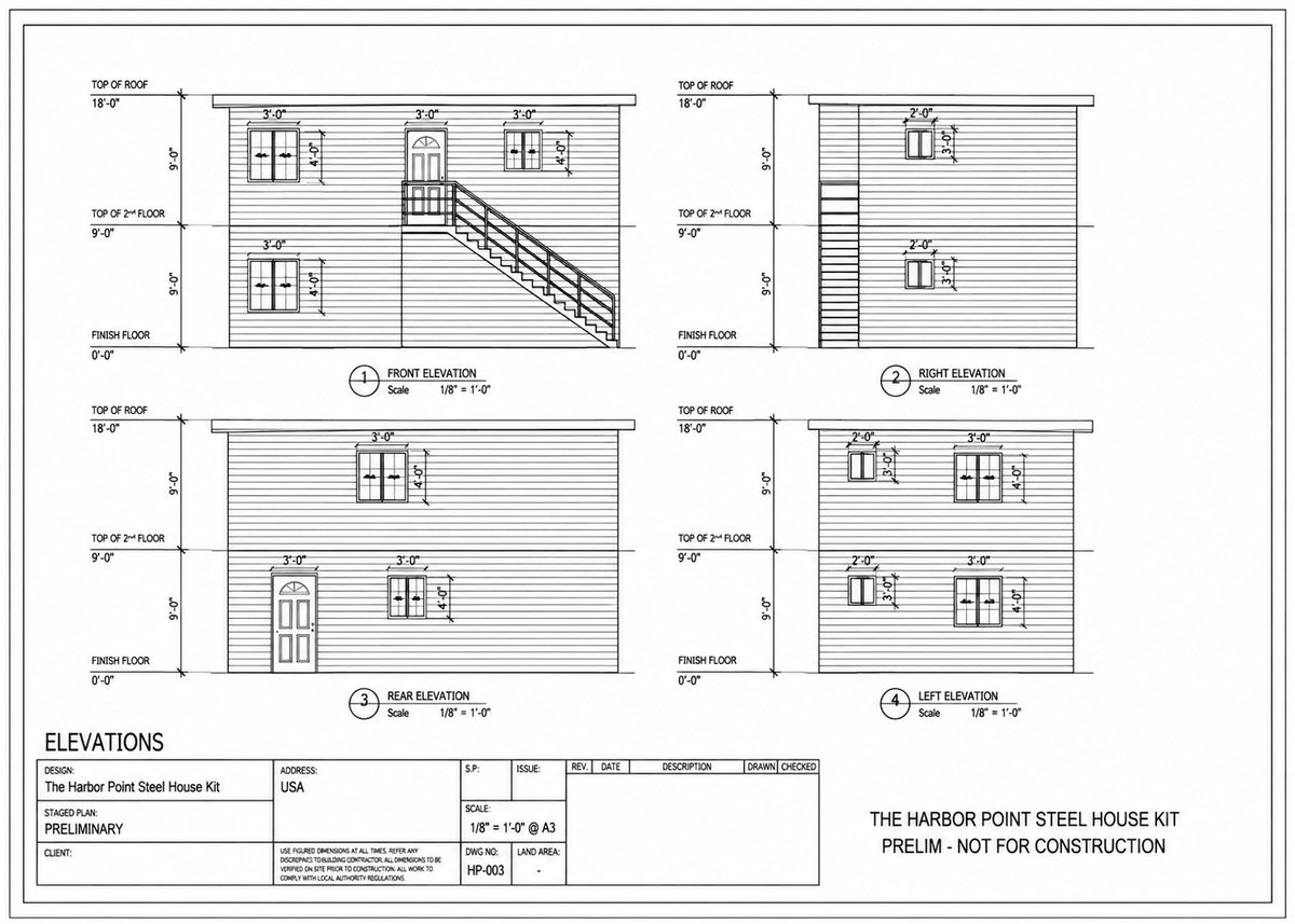 The Harbor Point Steel House Kit