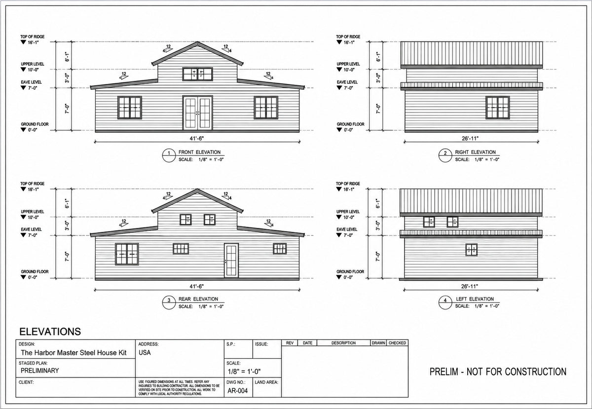 The Harborview Steel House Kit