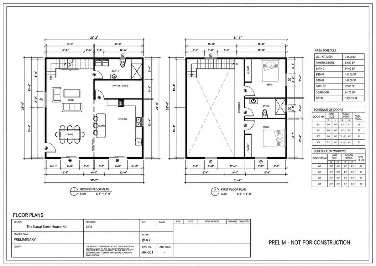 The Kauai Steel House Kit