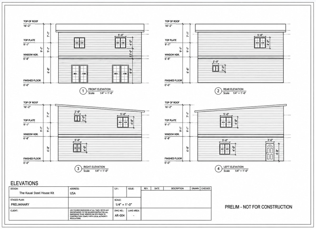 The Kauai Steel House Kit