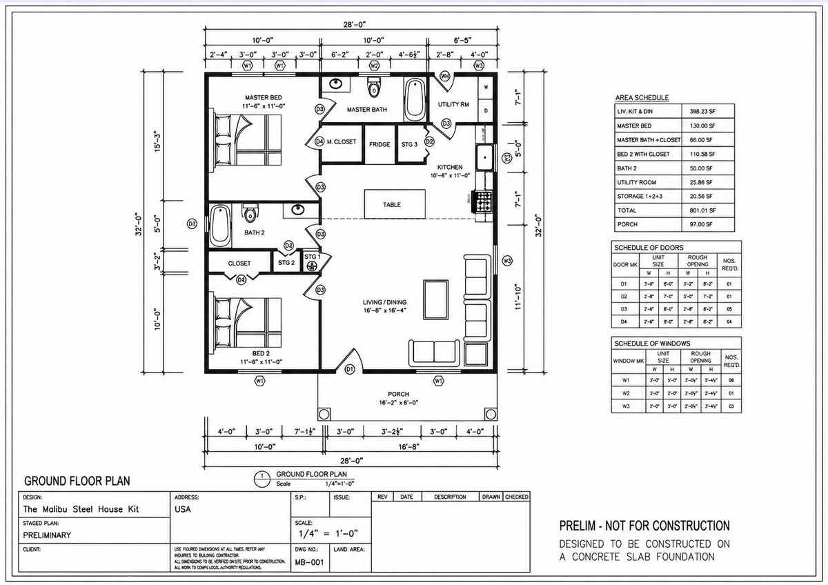 The Malibu Steel House Kit