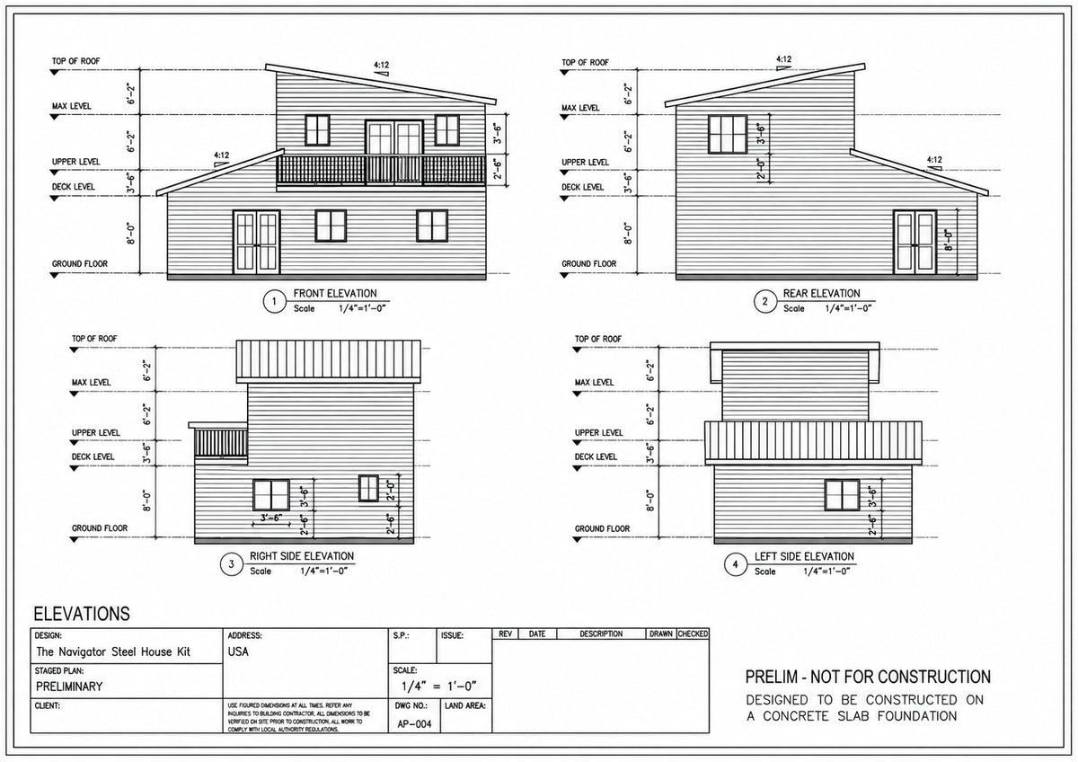 The Navigator Steel House Kit