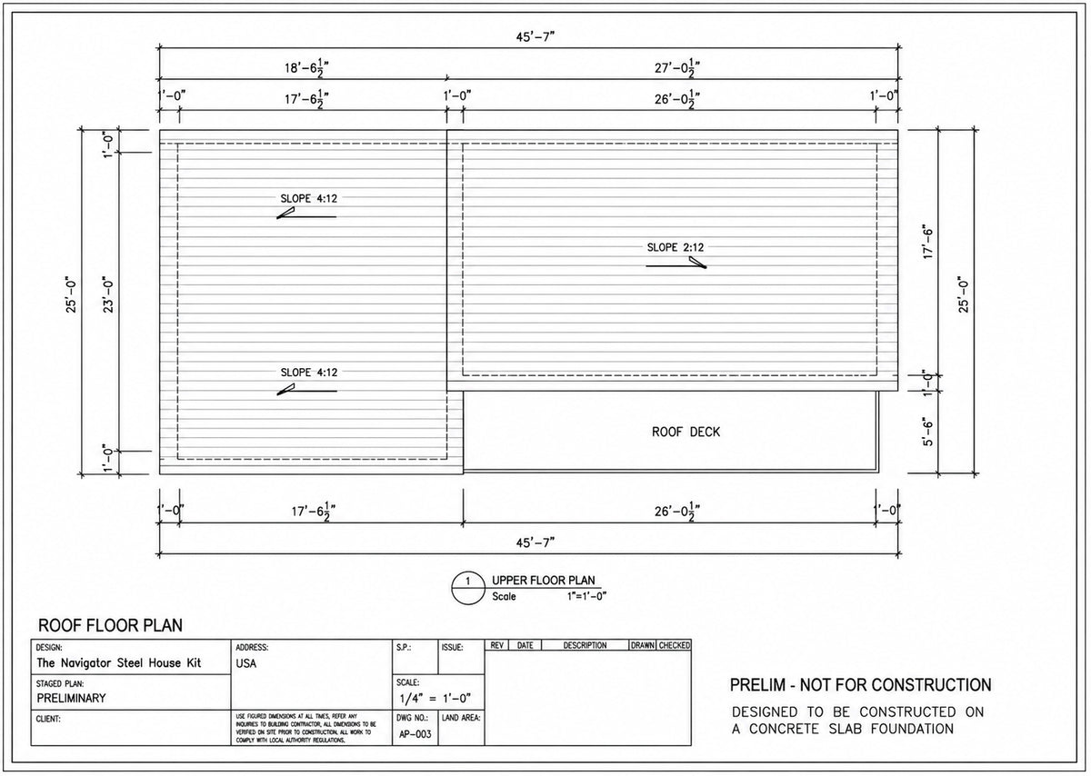The Navigator Steel House Kit