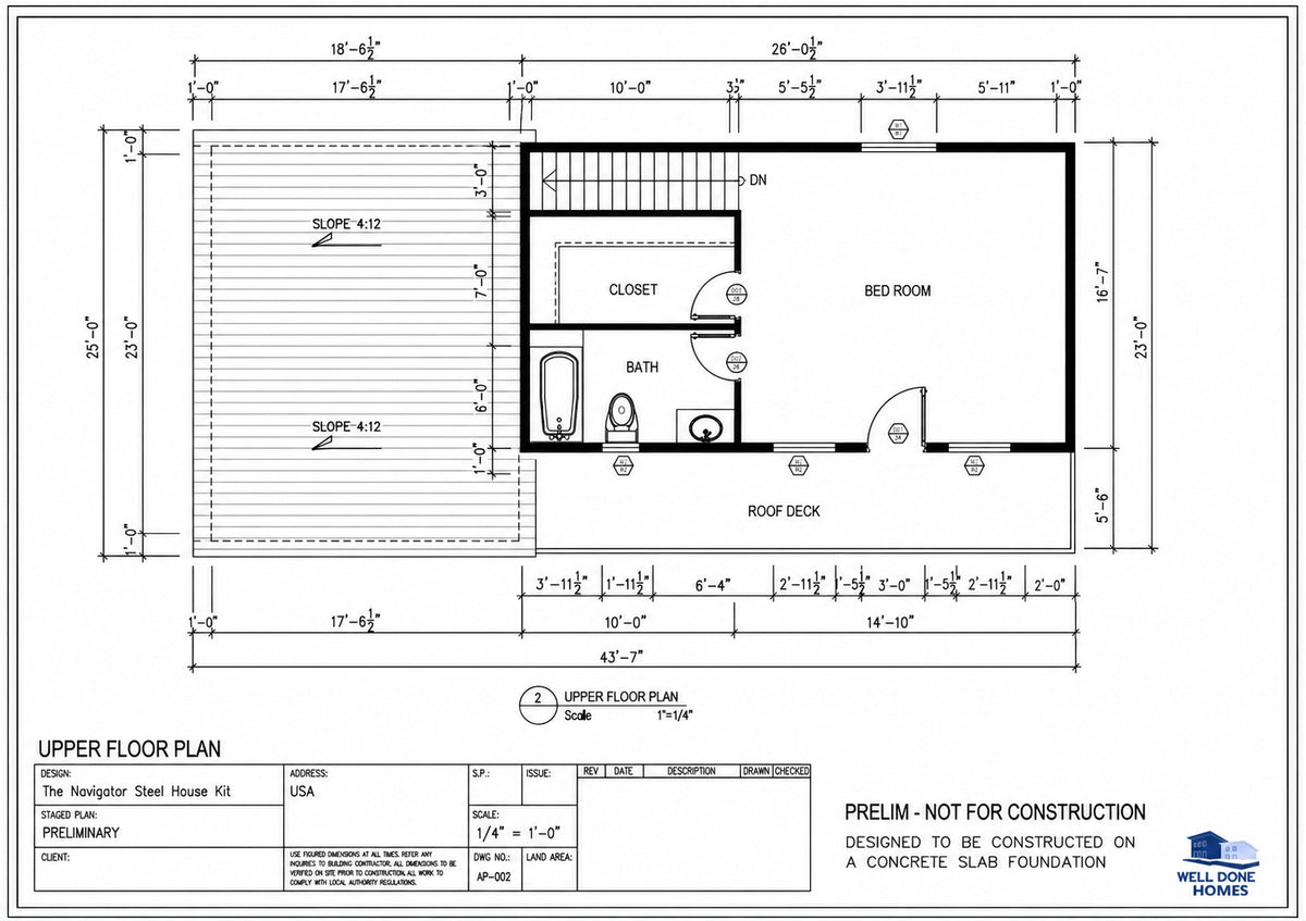 The Navigator Steel House Kit