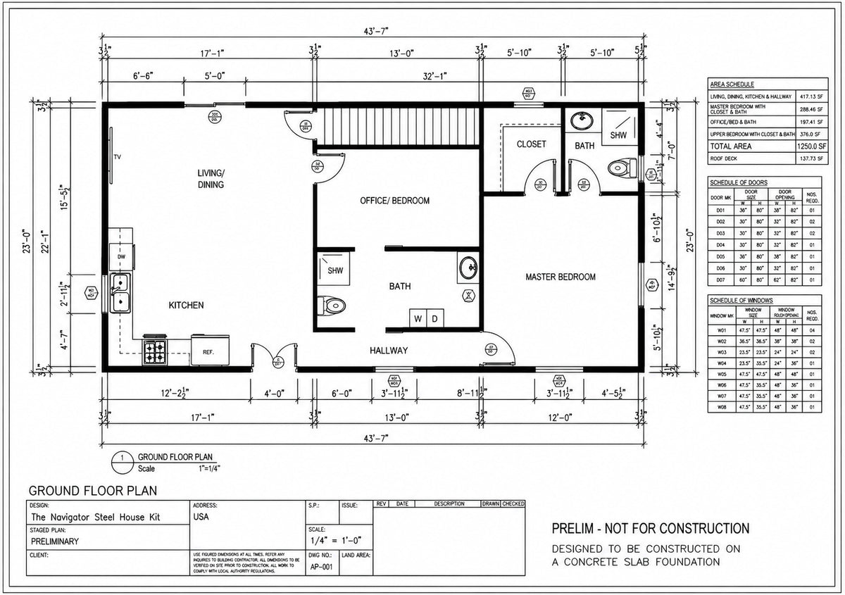 The Navigator Steel House Kit