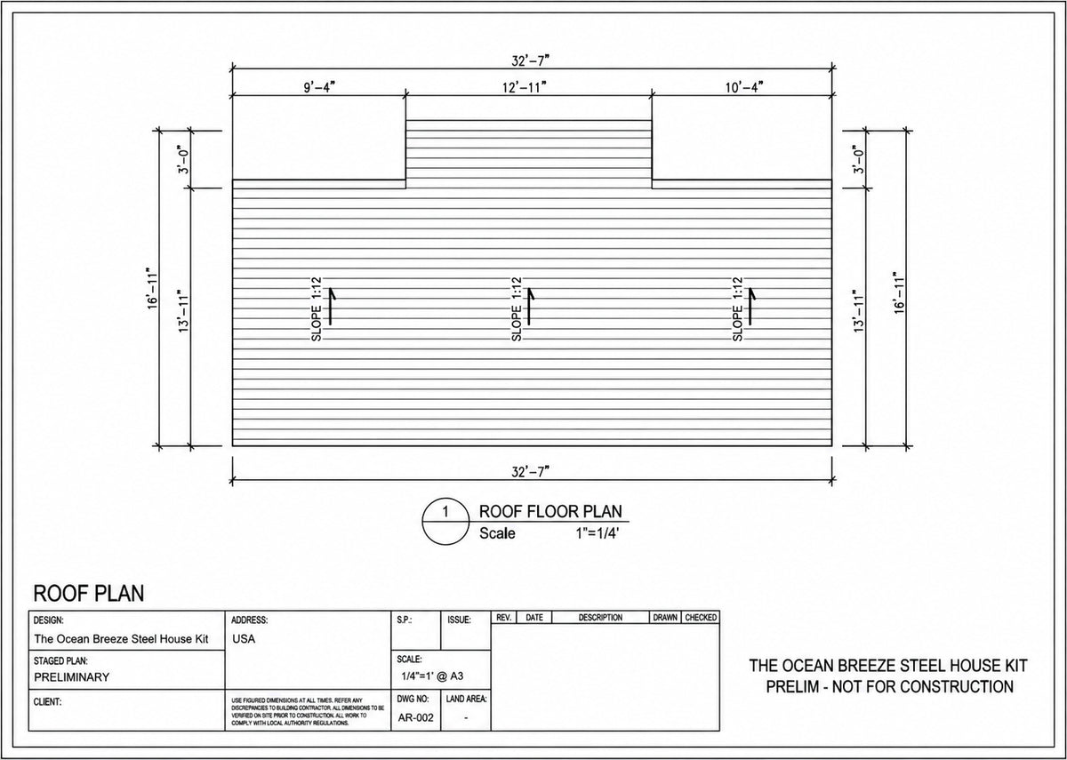 The Ocean Breeze Steel House Kit
