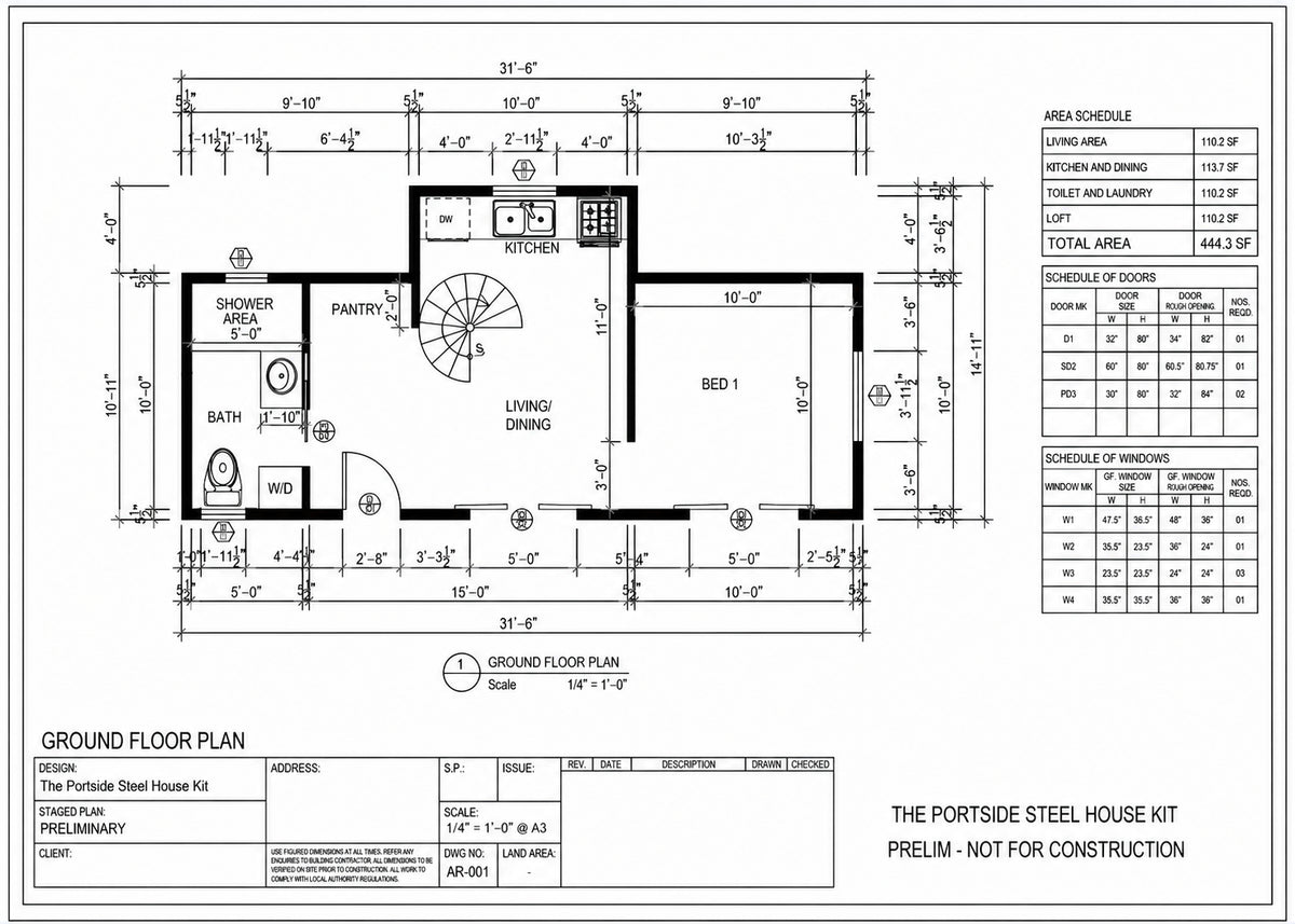 The Portside Steel House Kit