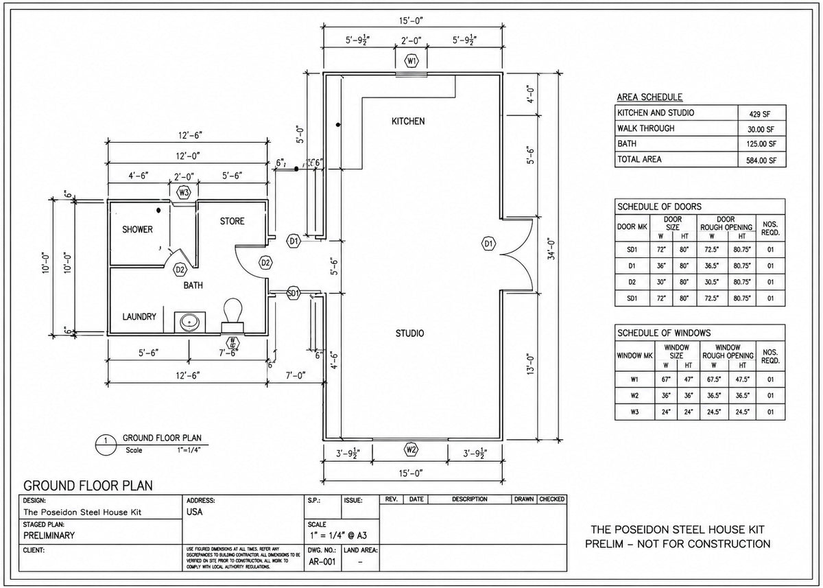 The Poseidon Steel House Kit