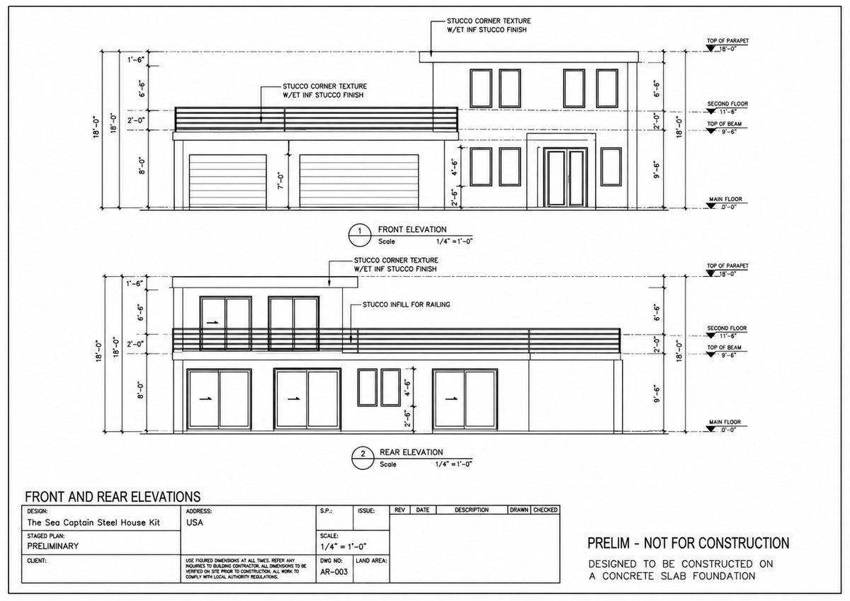 The Sea Captain Steel House Kit