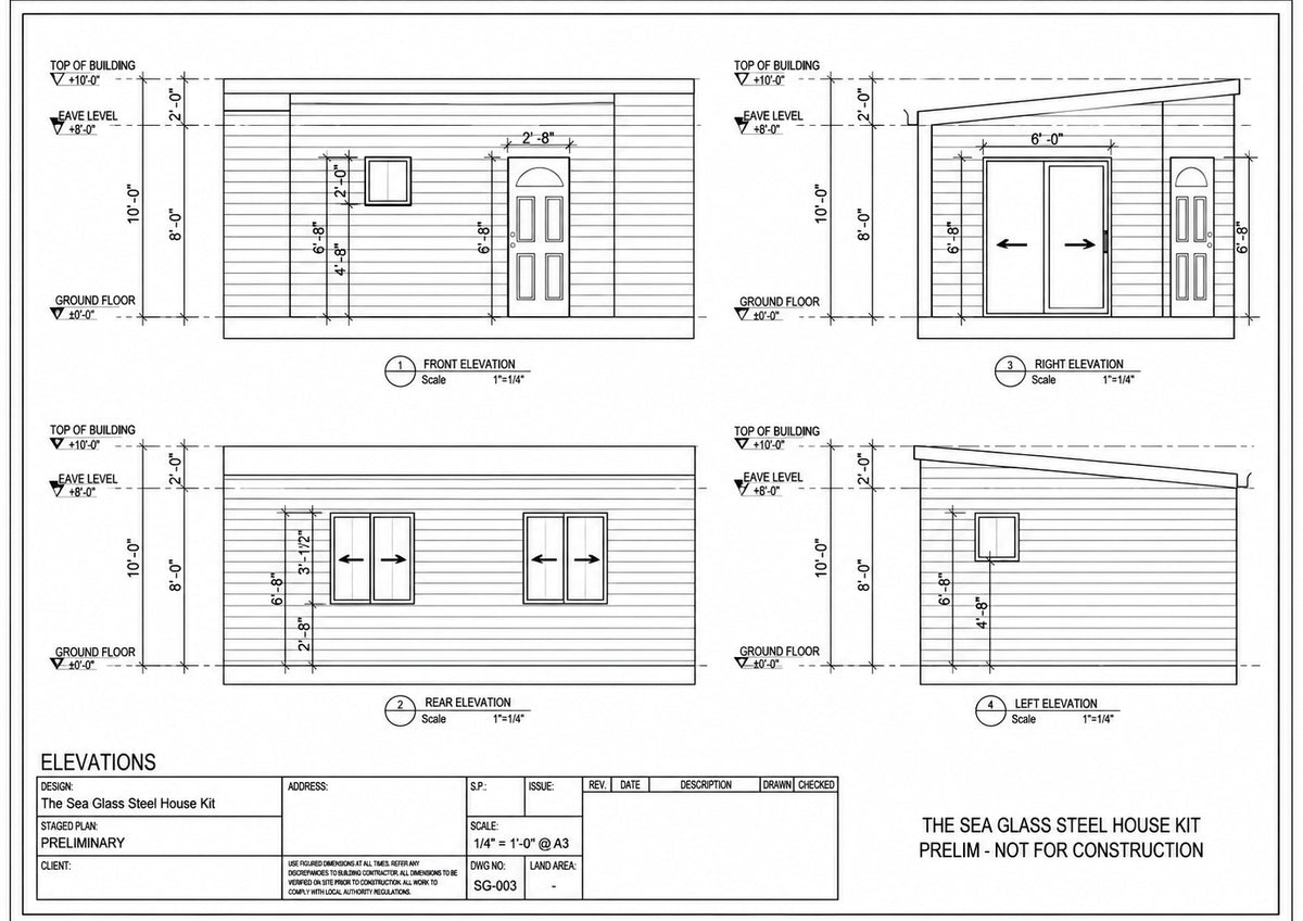 The Sea Glass Steel House Kit