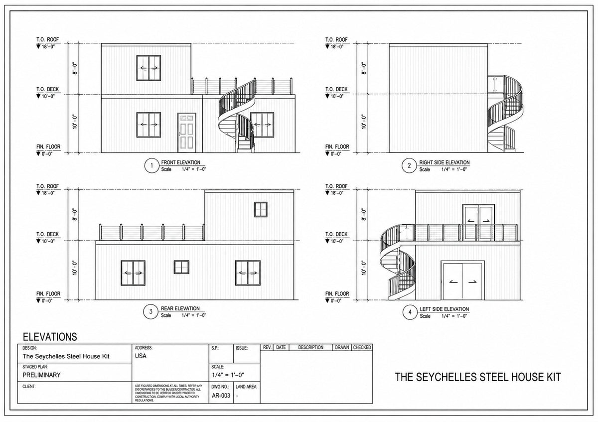The Seychelles Steel House Kit