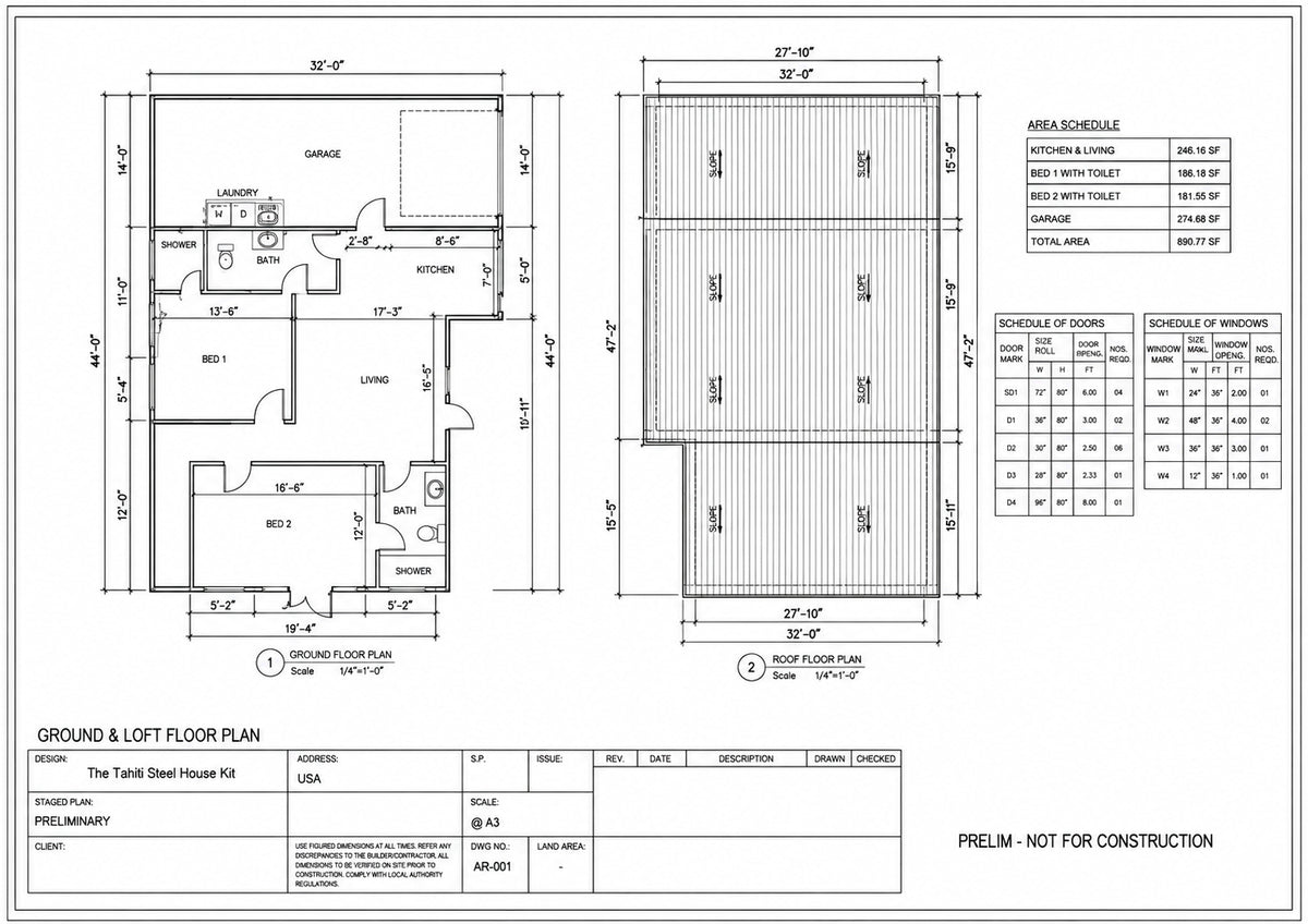 The Tahiti Steel House Kit