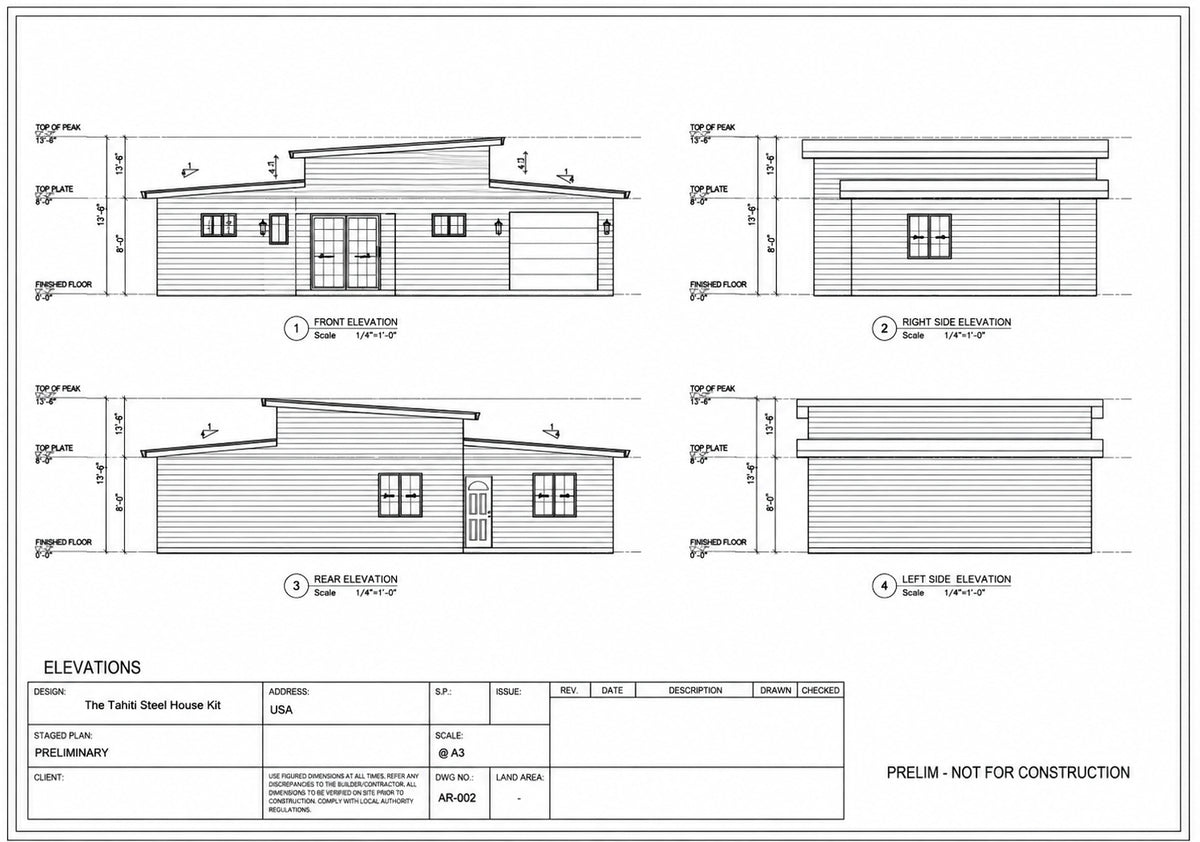 The Tahiti Steel House Kit