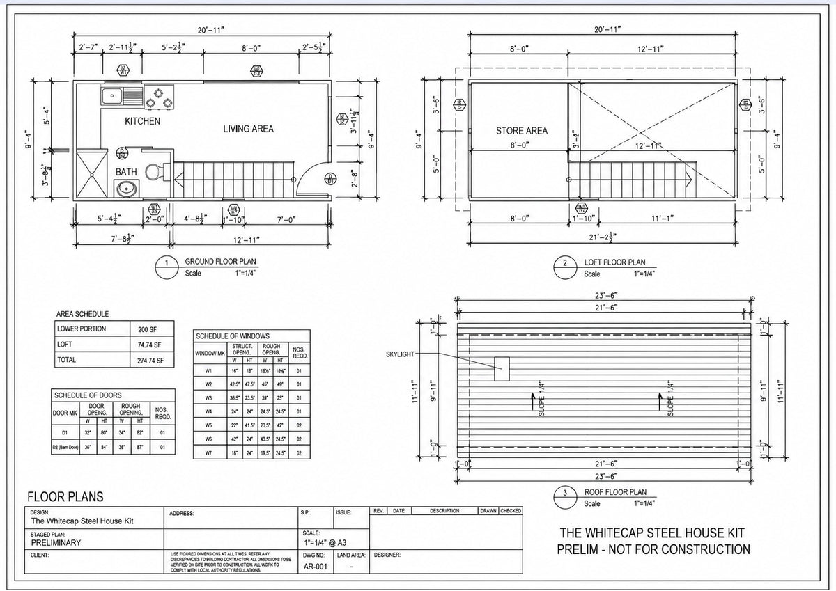 The Whitecap Steel House Kit